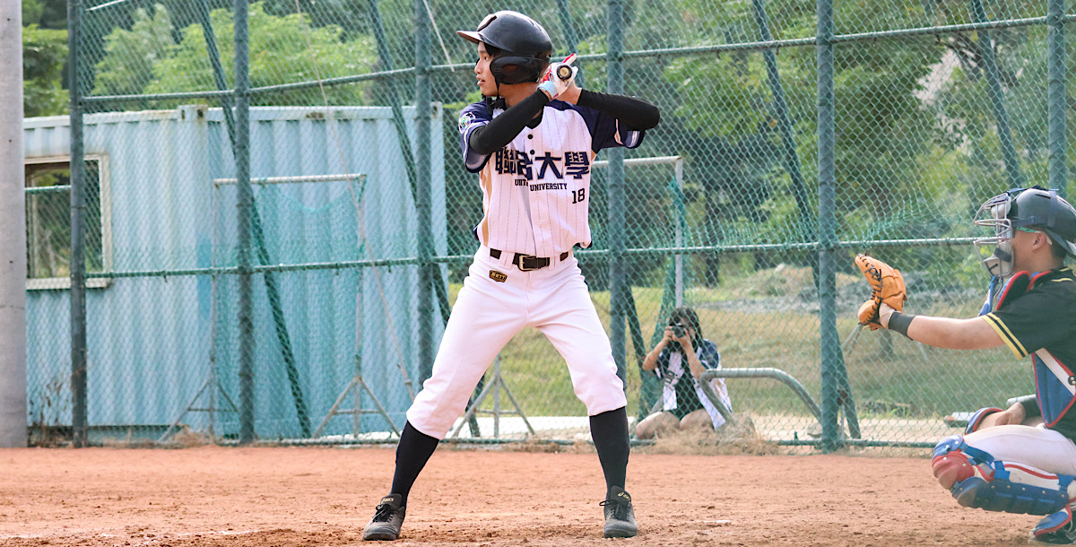 聯合彭冠銓四局上擊出兩分砲。攝/陳姸澄