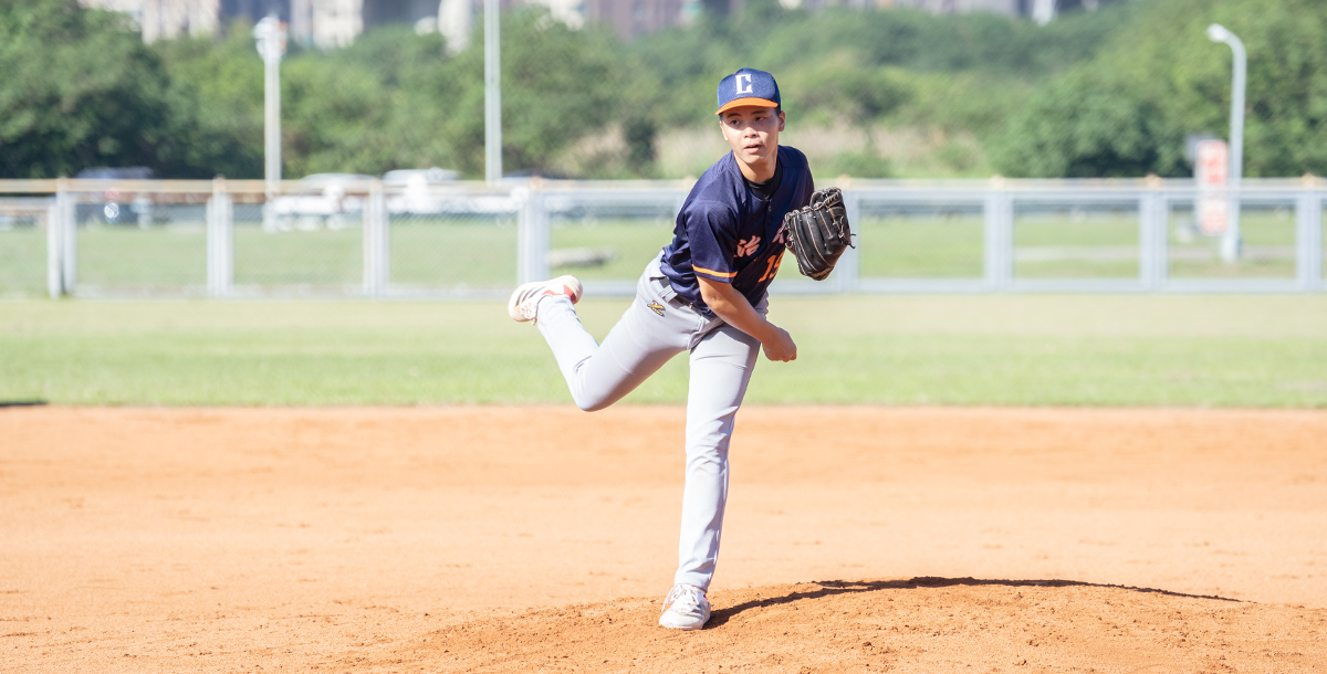政大先發投手陳廷竑傷勢恢復，今日投球表現亮眼，送出四次三振。