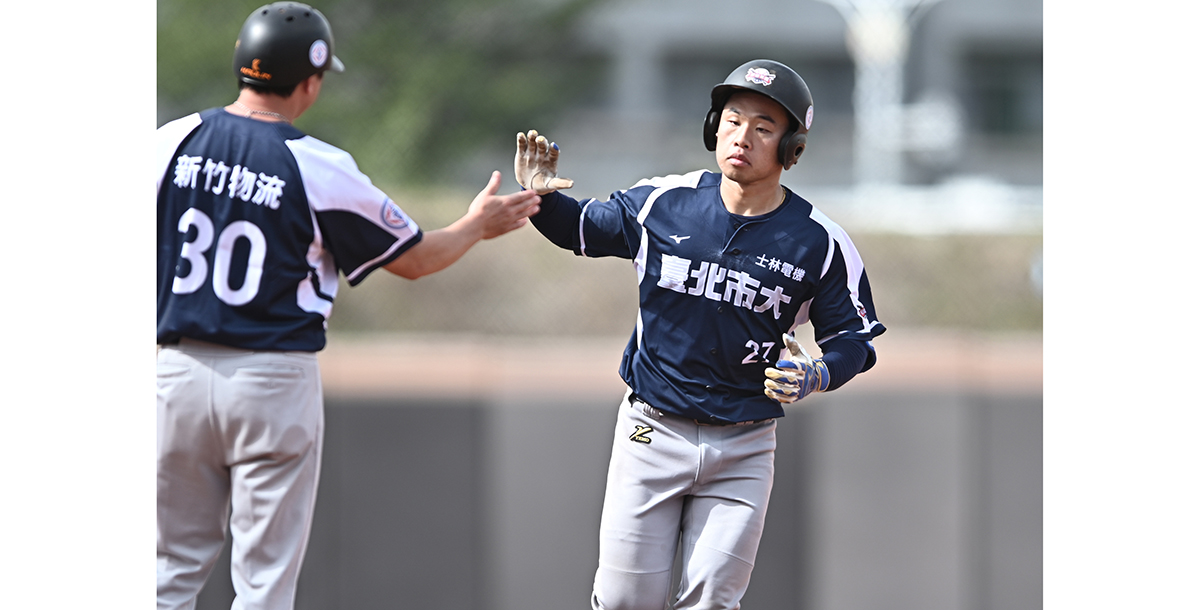 北市大捕手白井雄登敲3分彈。攝/大會