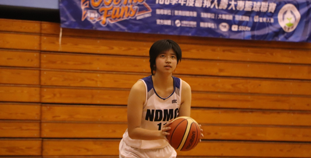 國防醫李汪好獨得19分,奠定球隊勝基。攝/張博涵