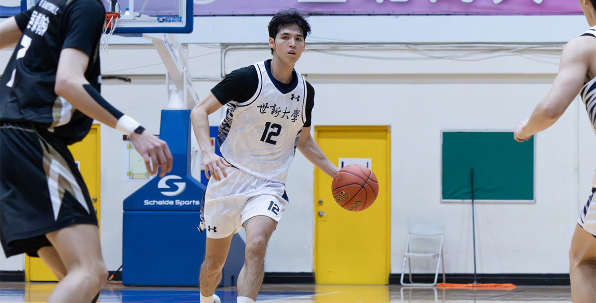 世新唐彥景投進5記三分球、拿下19分。攝/周依柔