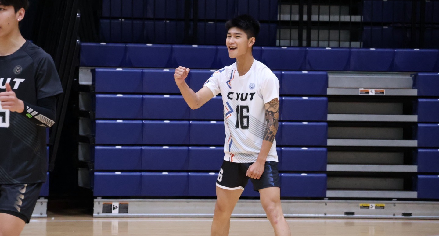 朝陽科大陳晉啟攻擊表現亮眼。攝/張妘萁