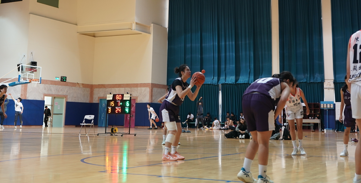 淡江大學隊長楊彗妡穩定軍心，是球隊的靈魂人物。攝/李孟璇