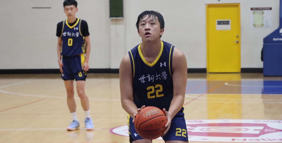 世新王玟翰表現亮眼，成為陣中可用之兵。攝_劉亭寬