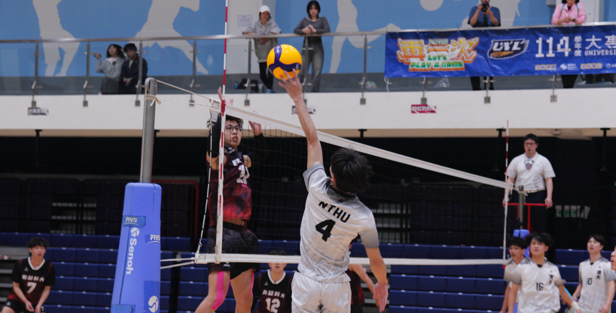 清大葉于華(白)機靈吊球。攝/李沛妮