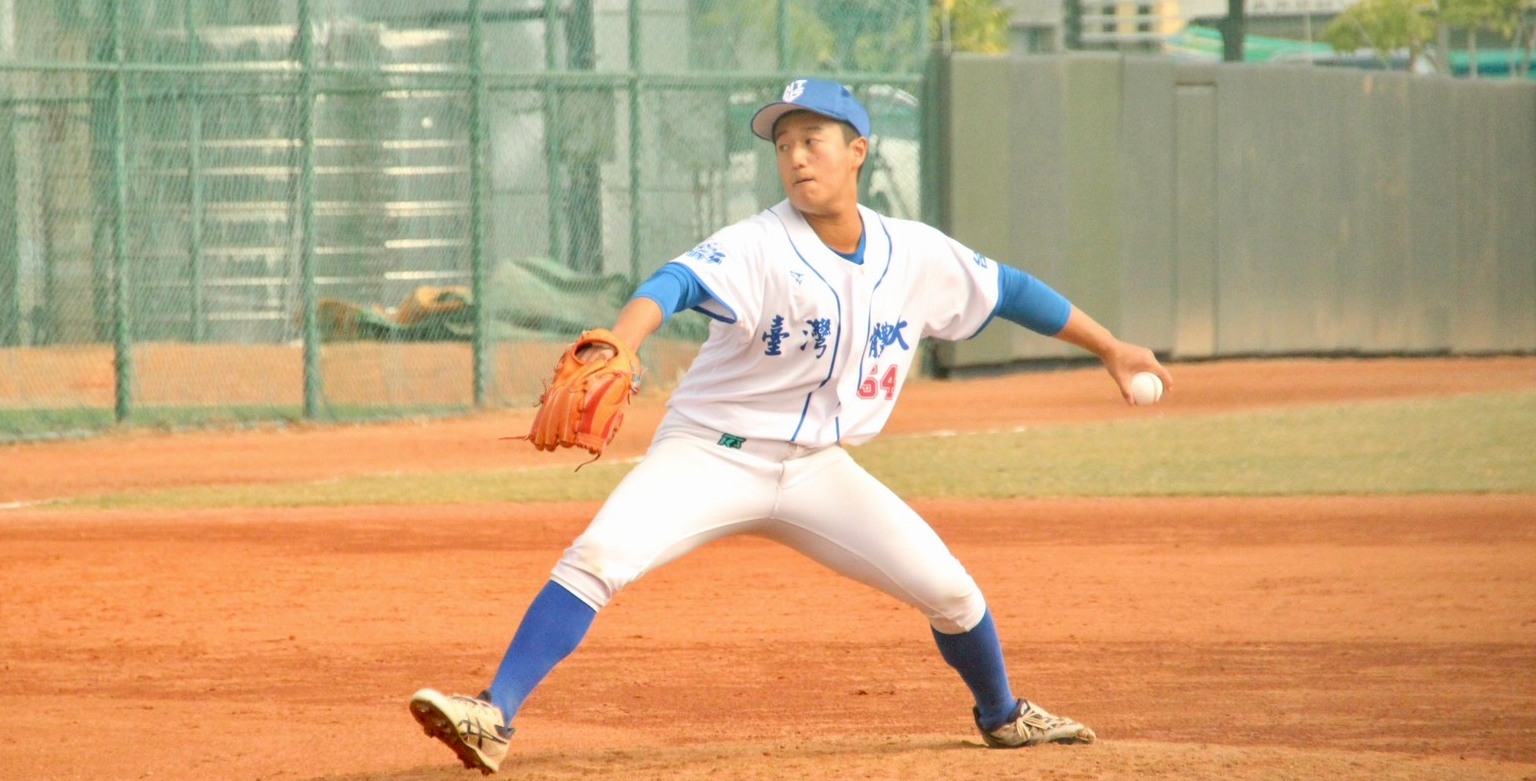 (內文圖)臺體郭庭睿繳出五局失一分優質先發。