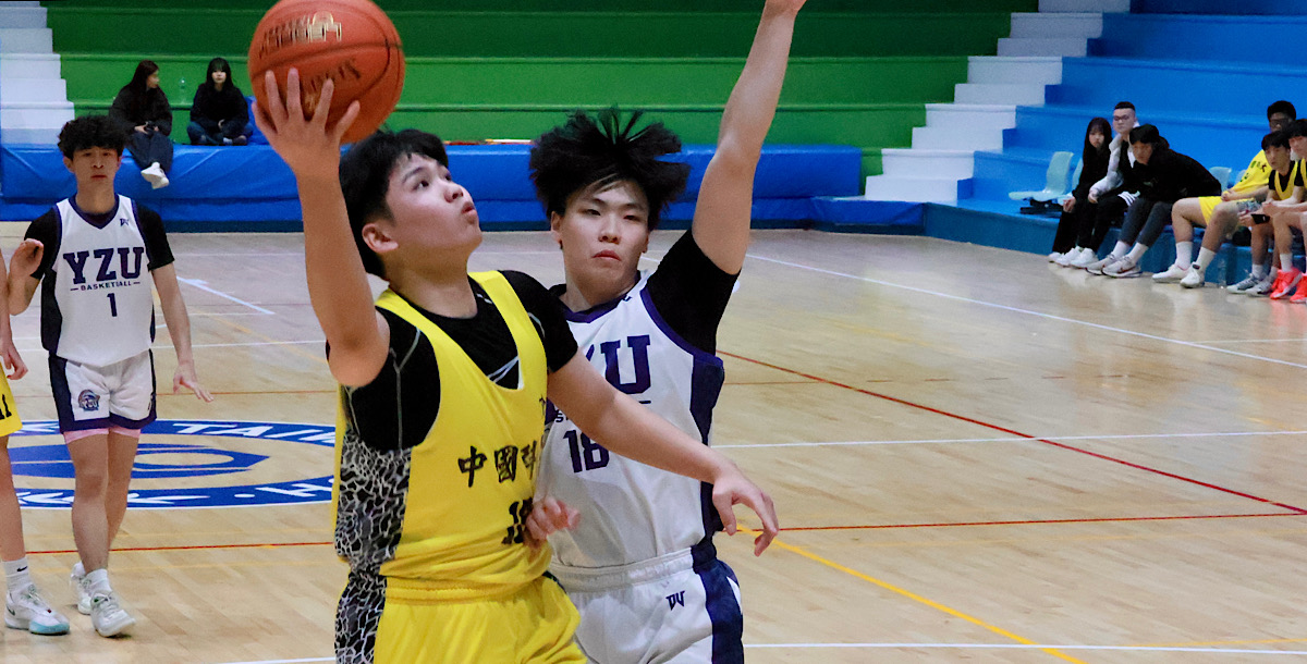 中國科大李育倫(黃)扮演團隊重要進攻手，挹注全場最高23分。攝/陳品儒
