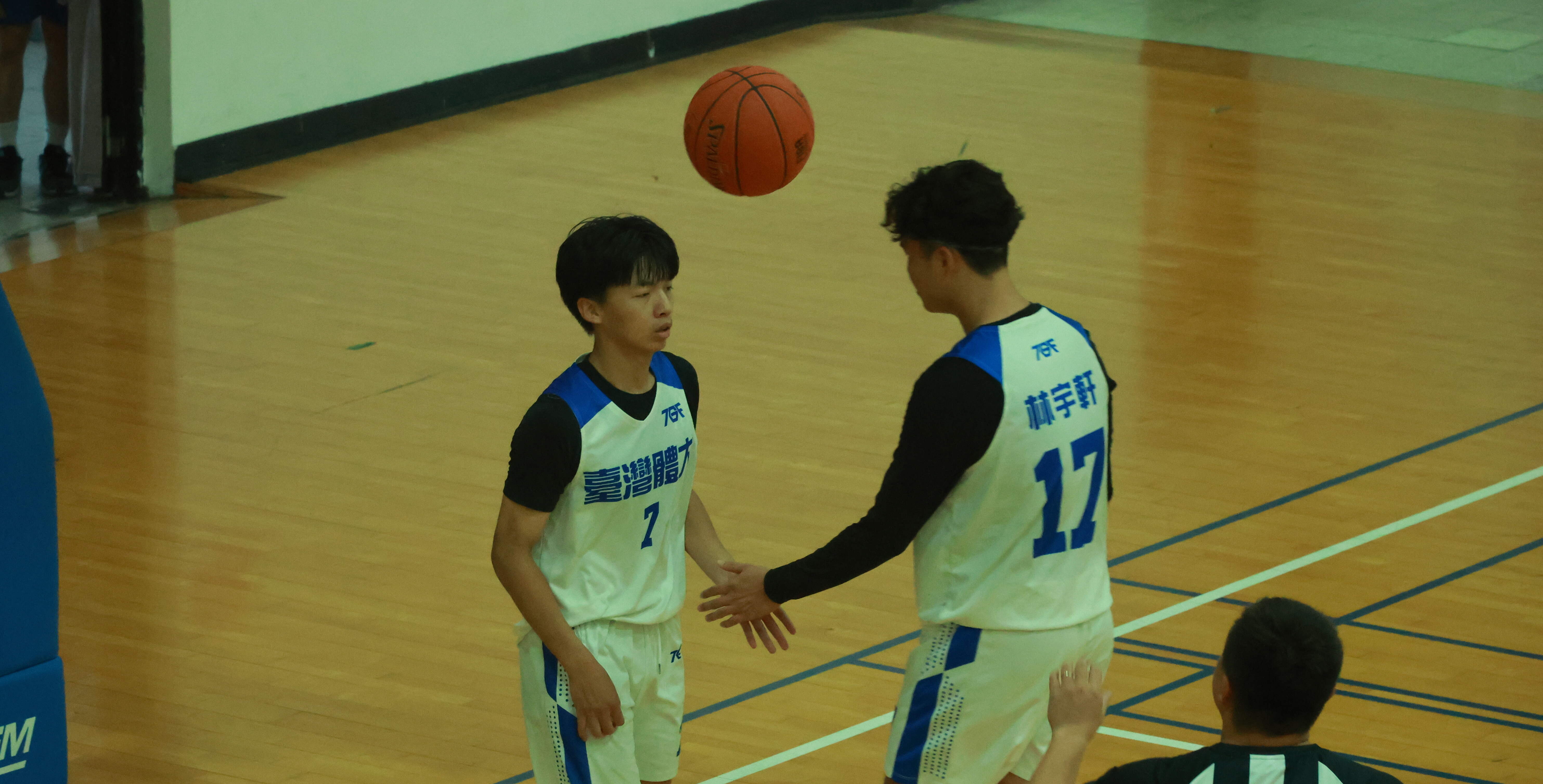 隊長林宇軒與副隊長林佳駿攜手帶領臺體拿下勝利。攝/邱治霖