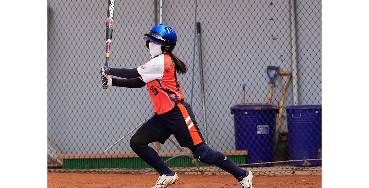 宋若綺關鍵安打，高師大第三階段得分終於開張。攝/大會