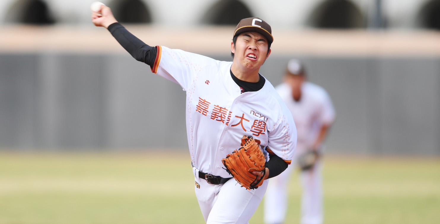 嘉大林建瑋先發6局無失分奪勝投。攝/大會