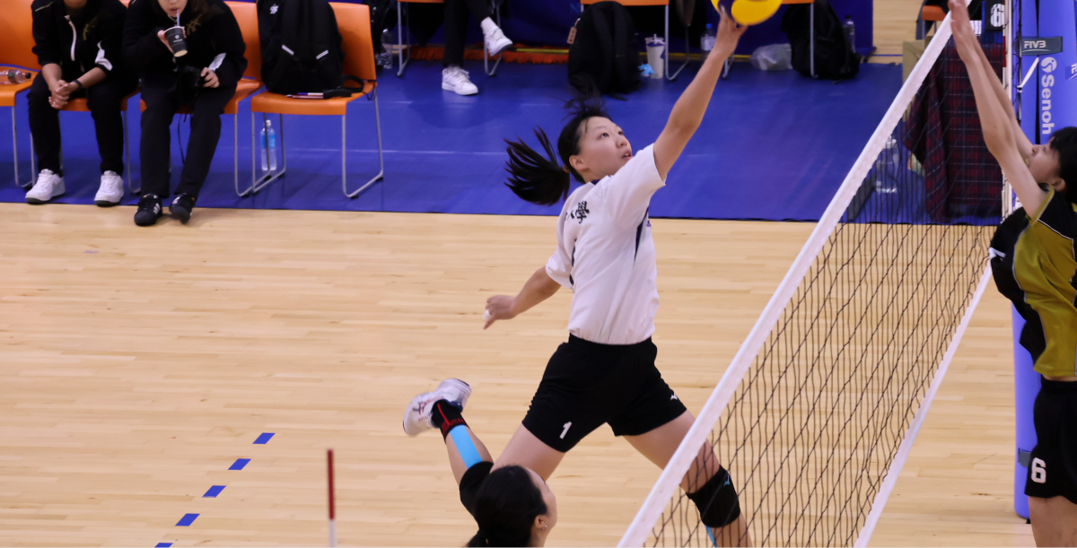 中山黃毓瀅在落後局面仍積極追分進攻。攝/陳奕軒