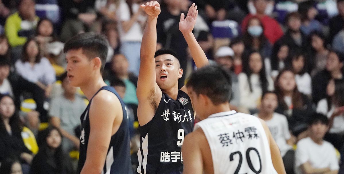 黃奕勝三分球6投中4也挹注13分。攝/大專體總