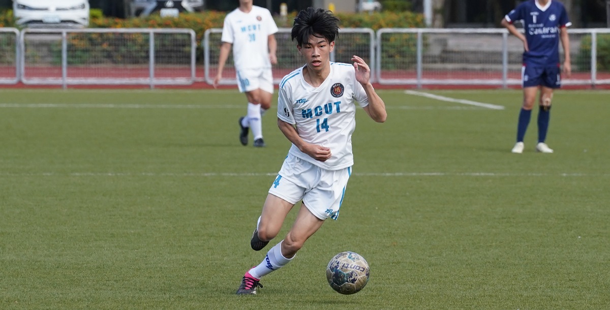 明志陳仕恩上半場攻入隊史首球。攝/張嘉瓘