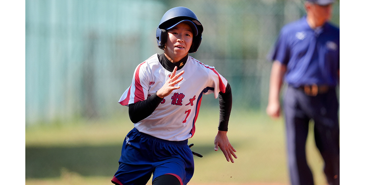 臺體羅禹晴單場2支三壘安打，速度驚人。攝/大會