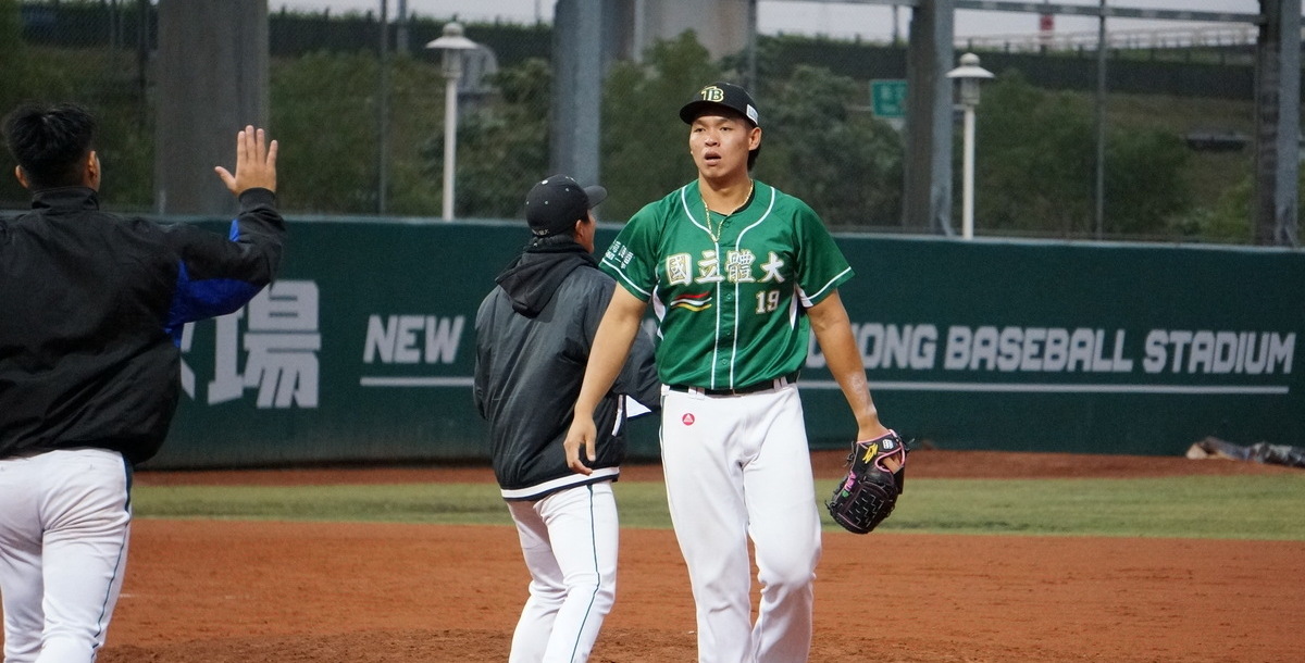 黃玠瀚登板兩局關門成功。攝/陳致昕