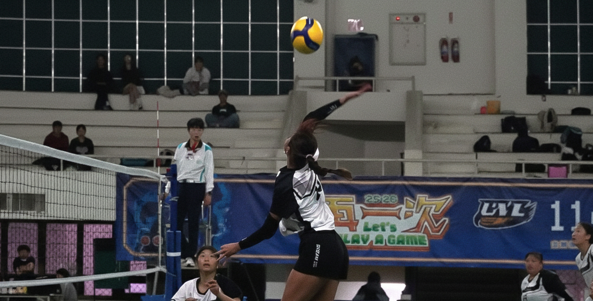 臺體攻擊手黃翔如精彩重扣。