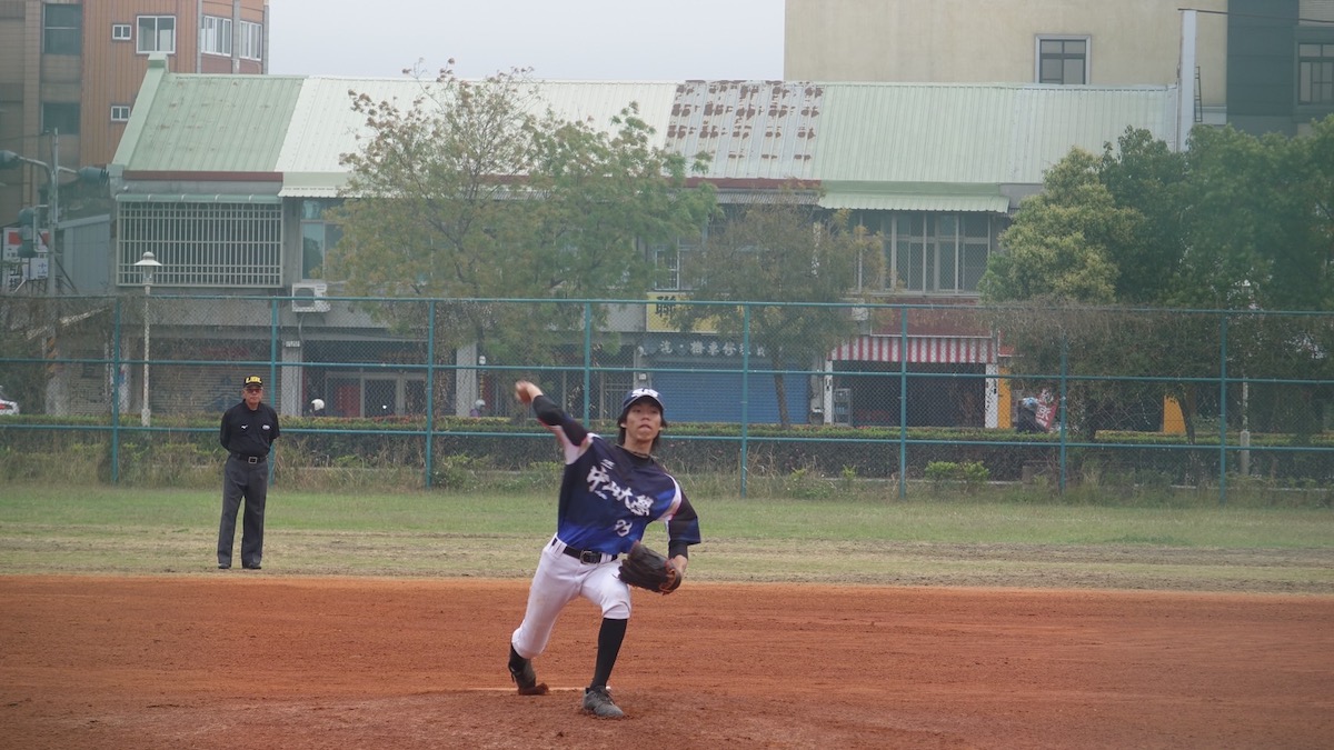 中山橫川慎之介103球完投七局。攝/蔡維傑