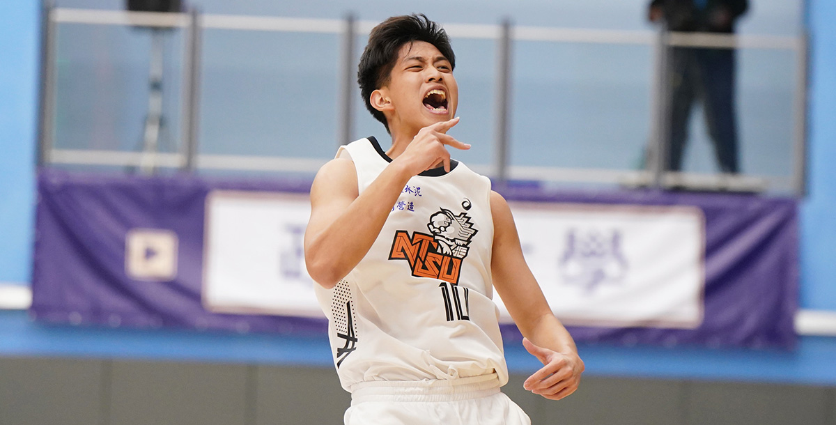 國立體大郭嘉安攻下全隊最高19分14籃板。攝/大專體總