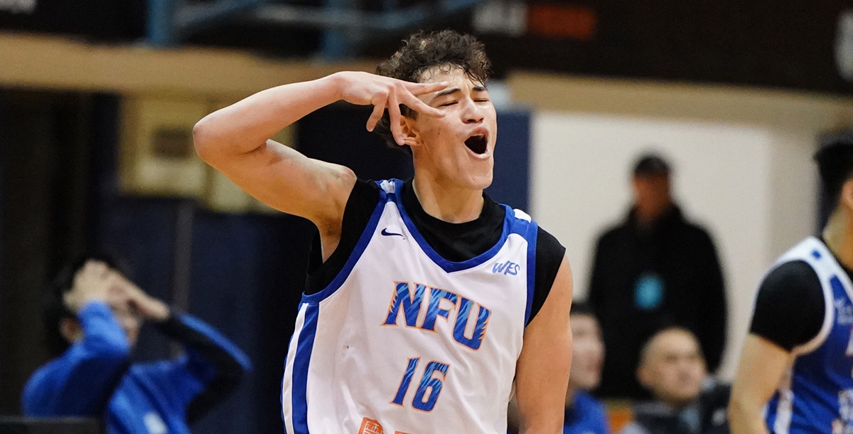 虎尾查傑31分含5顆外線，另有11籃板11助攻5抄截，達成大三元。攝/大專體總