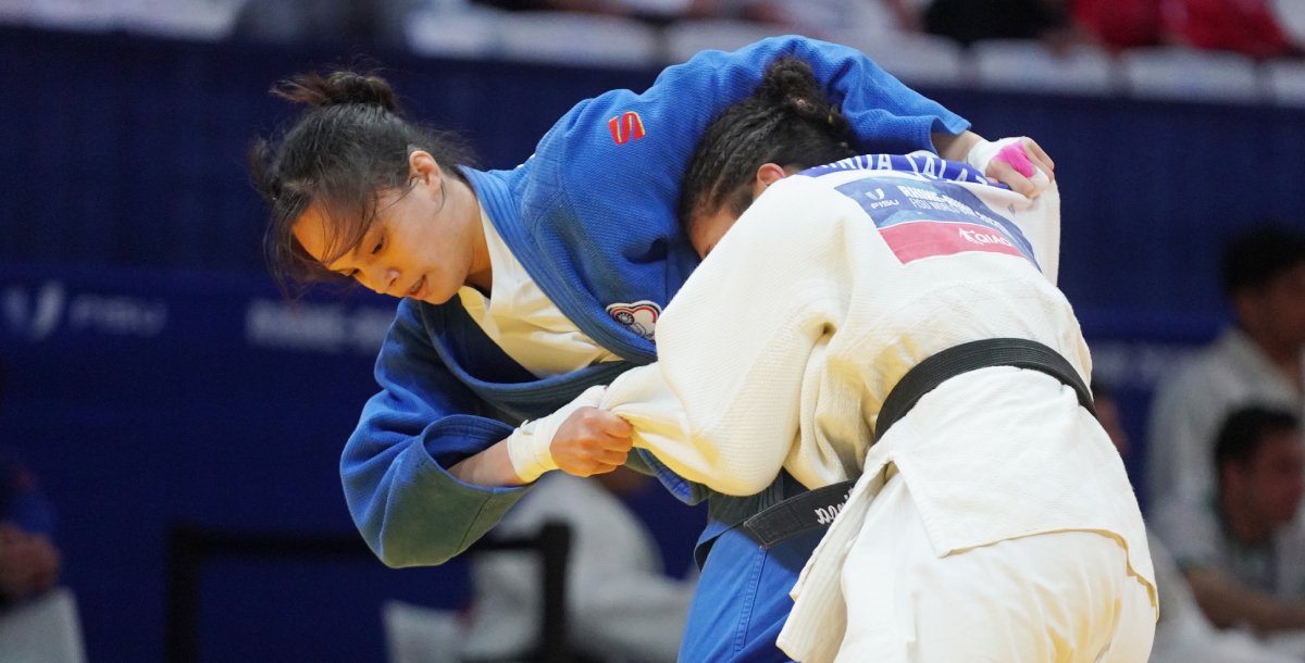 袁姵君在第五點的一本勝助隊續命。攝/大專體總