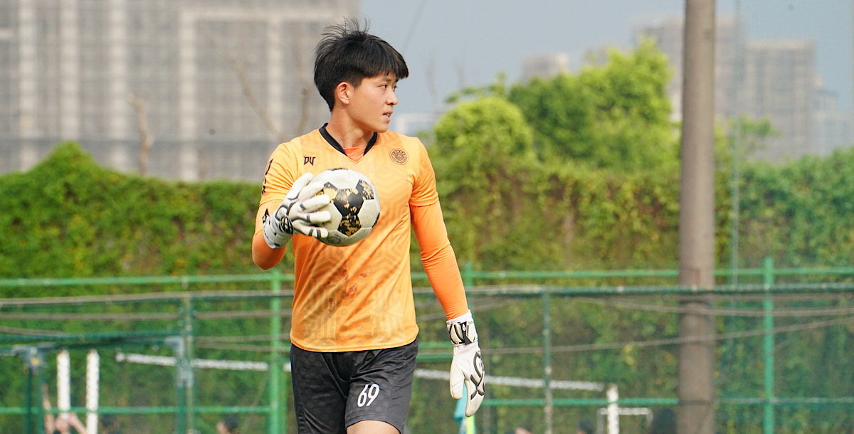 清華門將陳聖翰榮獲本屆賽事金手套獎。攝/SSU特派員 孫千筑 (另開新視窗)