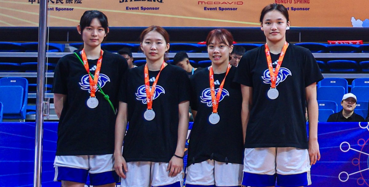文化女籃摘下本屆亞大3x3籃球錦標賽銀牌。圖由AUSF提供