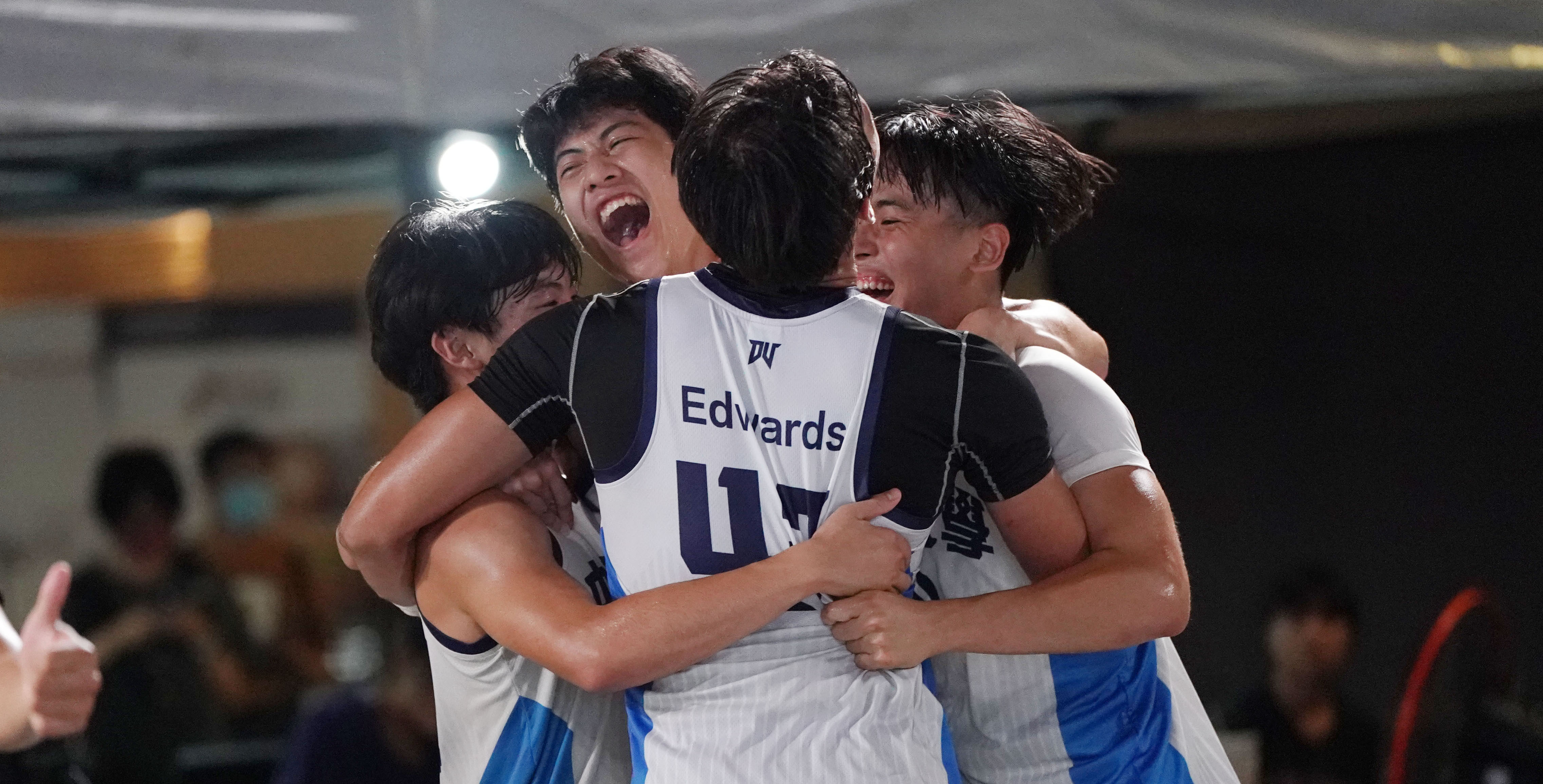 中正大學A獲得本屆大專3x3籃球錦標賽一般男生組冠軍。攝/大專體總