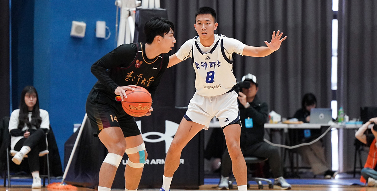 高雄師大成家帆15分9籃板3阻攻。攝/大專體總