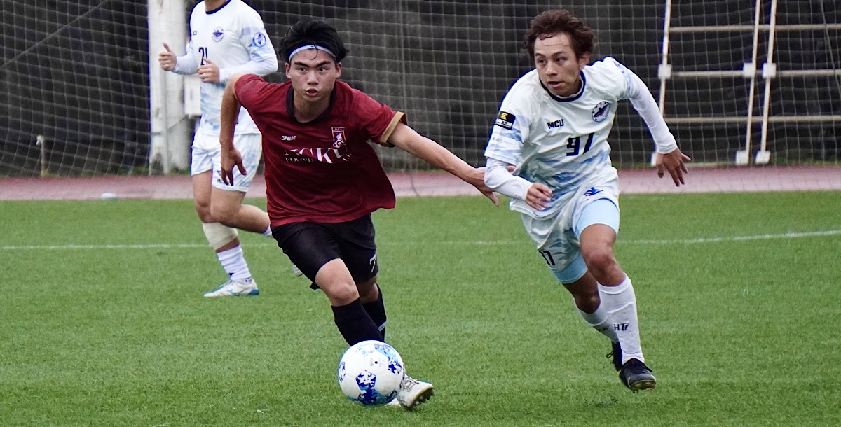 成大今(4)日激戰銘傳，賽局結束成1:1平手。攝/孫千筑 (另開新視窗)