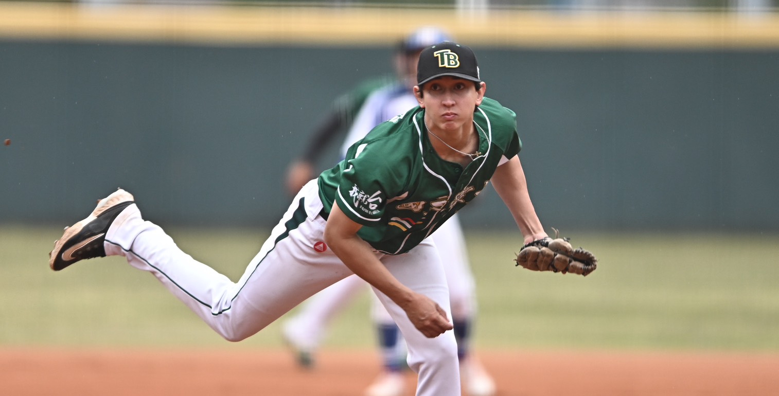 國體先發雷皓博6局6K拿下勝投及單場MVP。攝/大會