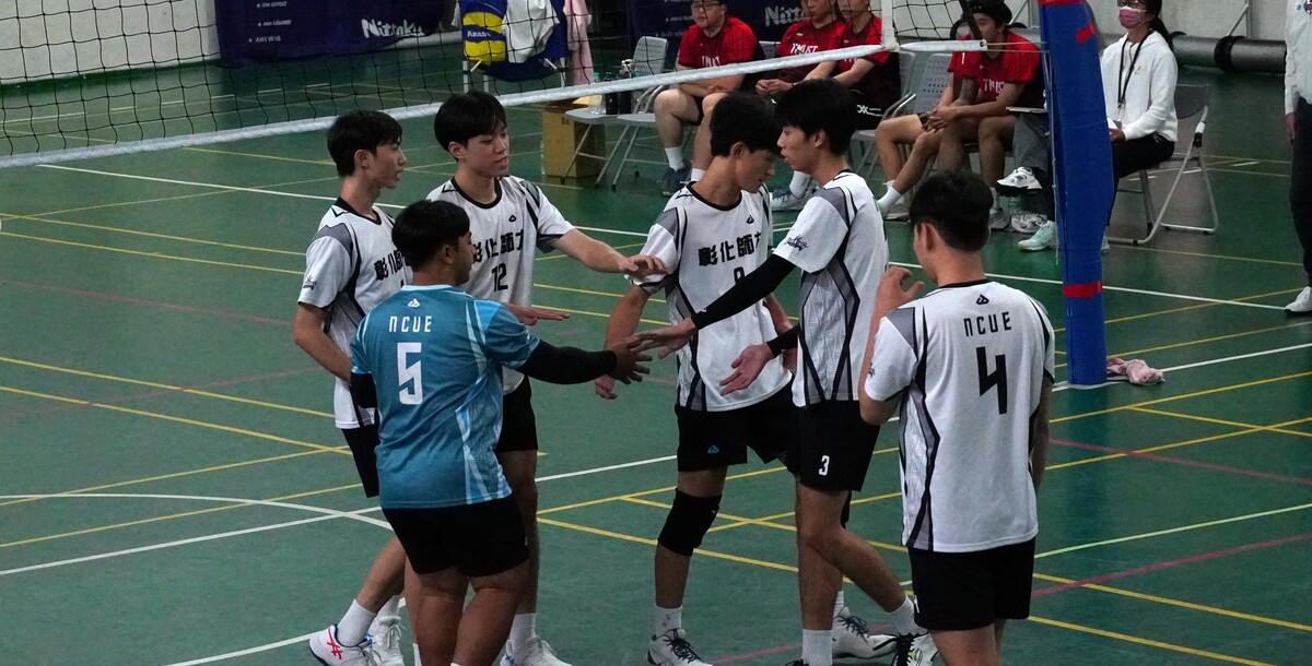 彰師大氣勢如虹，以 3:0 完封對手。攝／葉怡昕