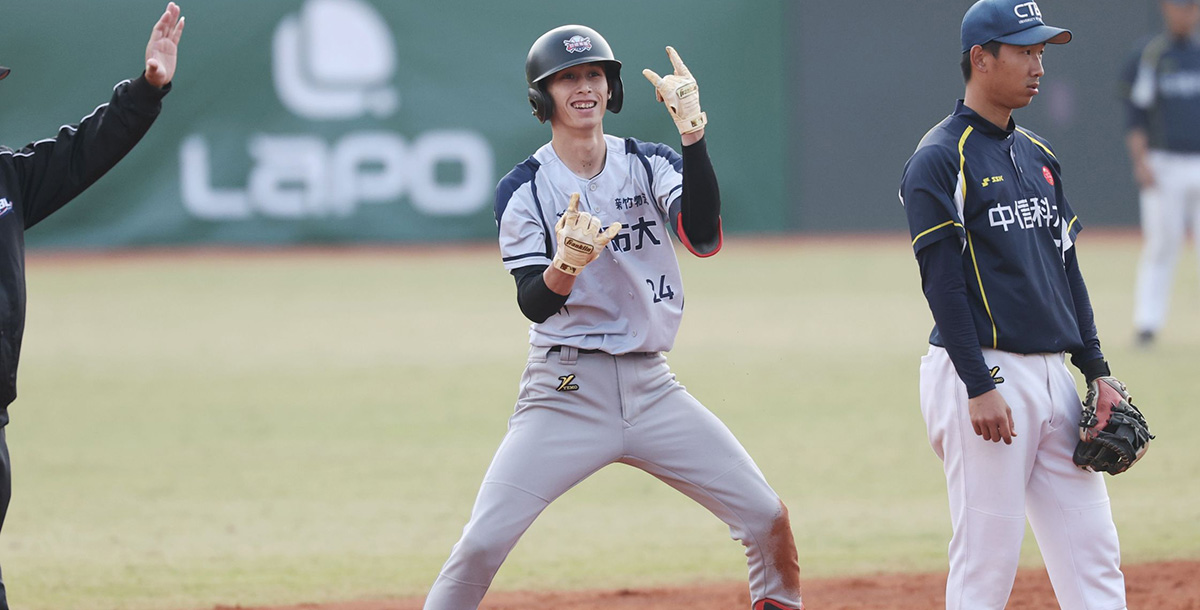 北市大鍾緯澤敲勝利打點。攝/大會