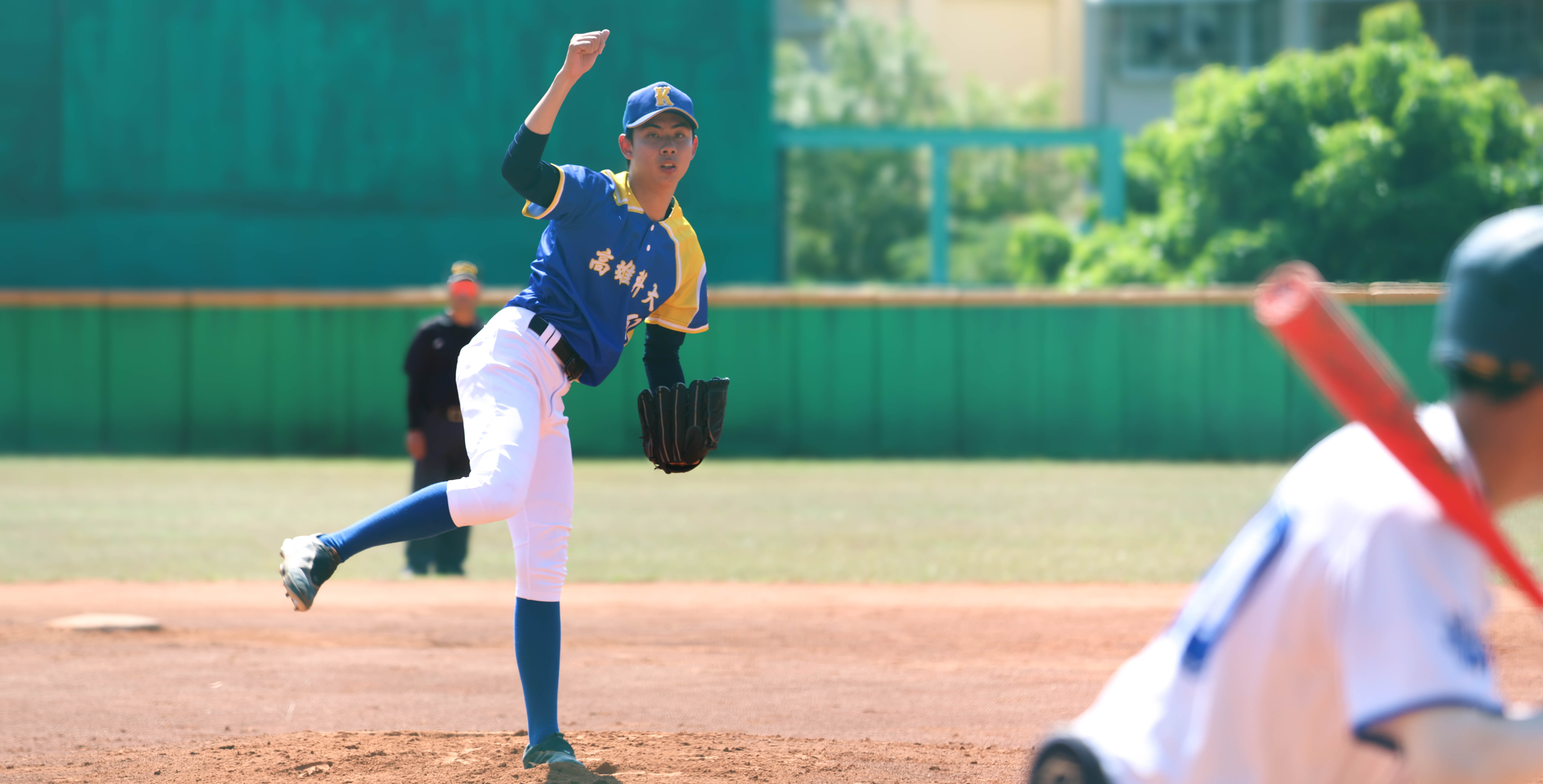 高科陳彥樺先發3.2局送出5K，後段再登板關門0.2局1K，拿下勝投。攝／許靜玟