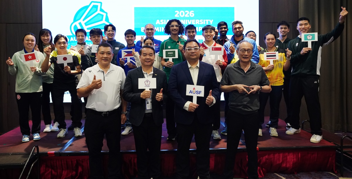 2026亞大羽賽前記者會大合照。攝/大專體總 (另開新視窗)