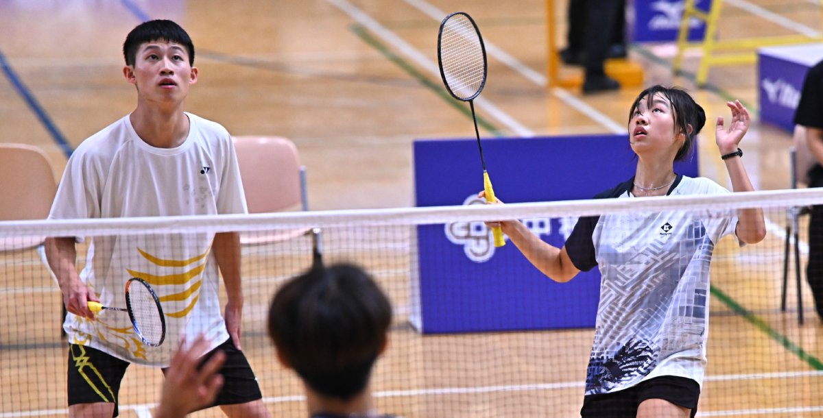 國體邱宇瑄（右）和蘇家進合奪混雙冠軍。攝/大會