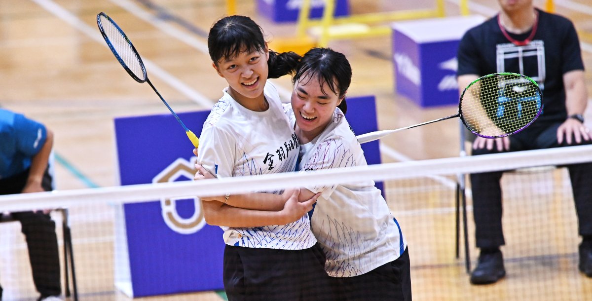 屏大姚采汝（左）攜手周佳誼拿下女雙冠軍。攝/大會