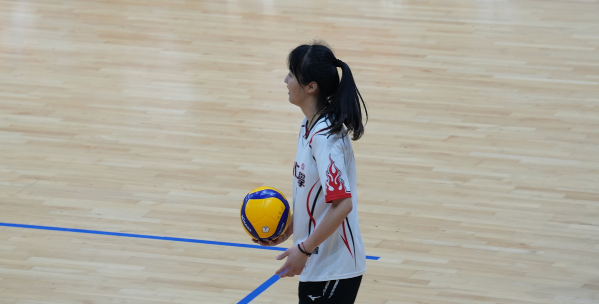 輔大謝羽晴展現出色進攻能力。攝/李孟璇 (另開新視窗)