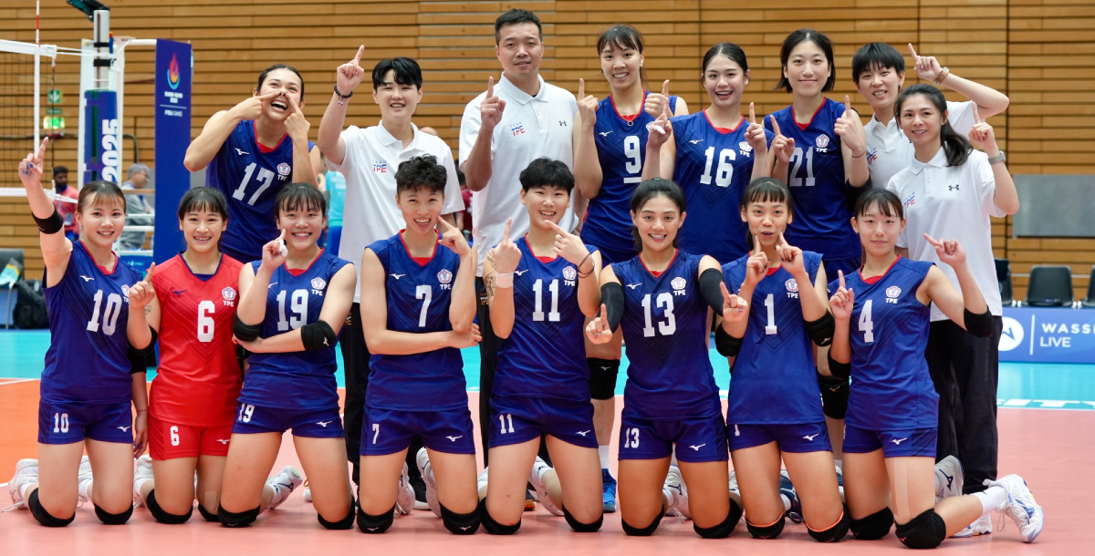 女排收下本屆世大運首勝。攝/大專體總