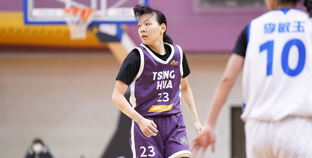 清華大學張聿敏攻下全場最高29分16籃板，並傳出5次助攻。攝/大專體總