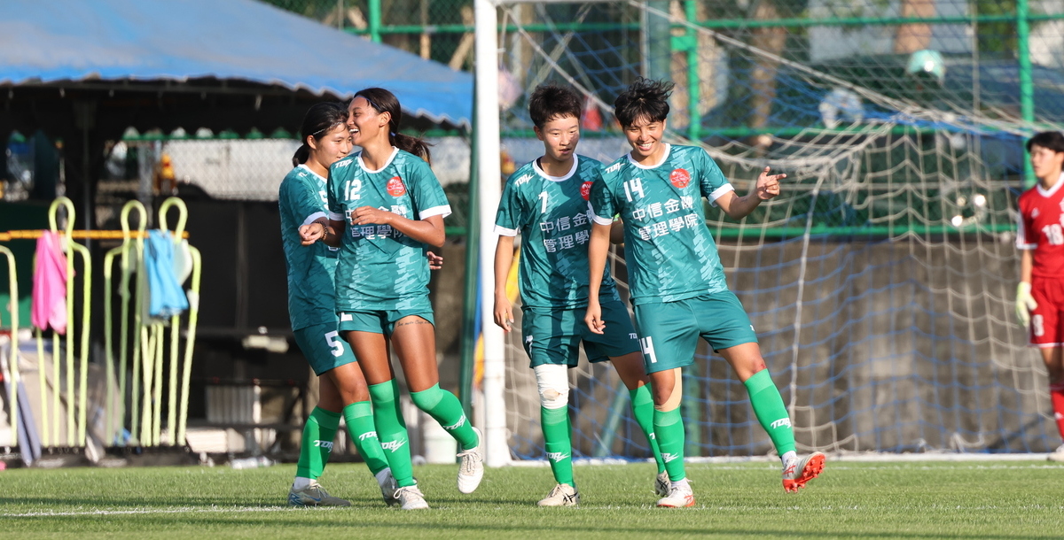 中金院進球後開心慶祝。攝/林巧晨