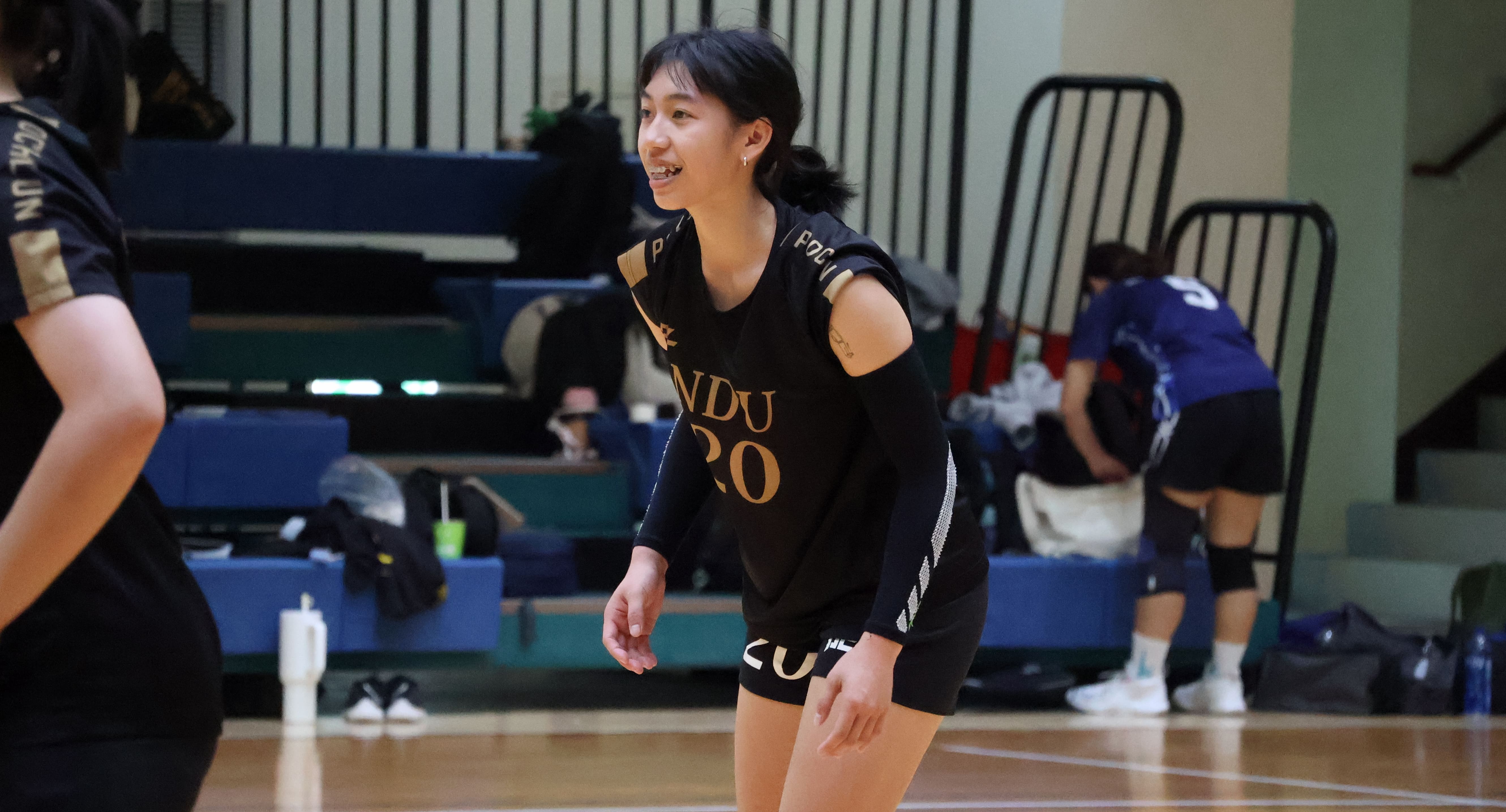 國防林歆霏今日表現亮眼。攝/張妘萁 (另開新視窗)