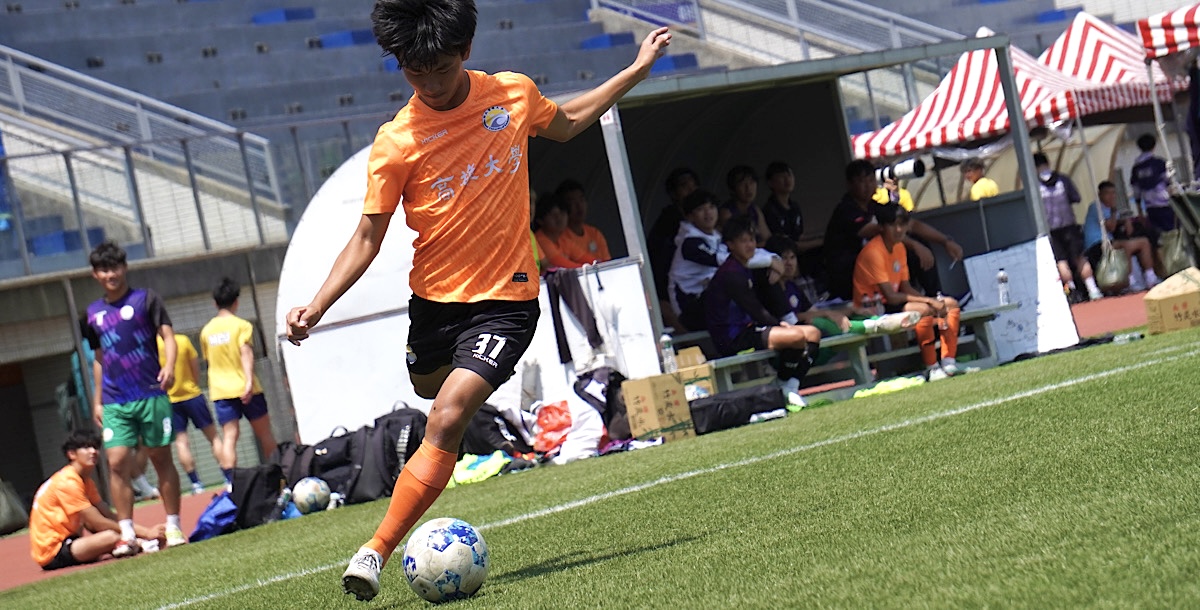 高大廖強陞今為球隊貢獻關鍵一腳。攝/孫千筑 (另開新視窗)