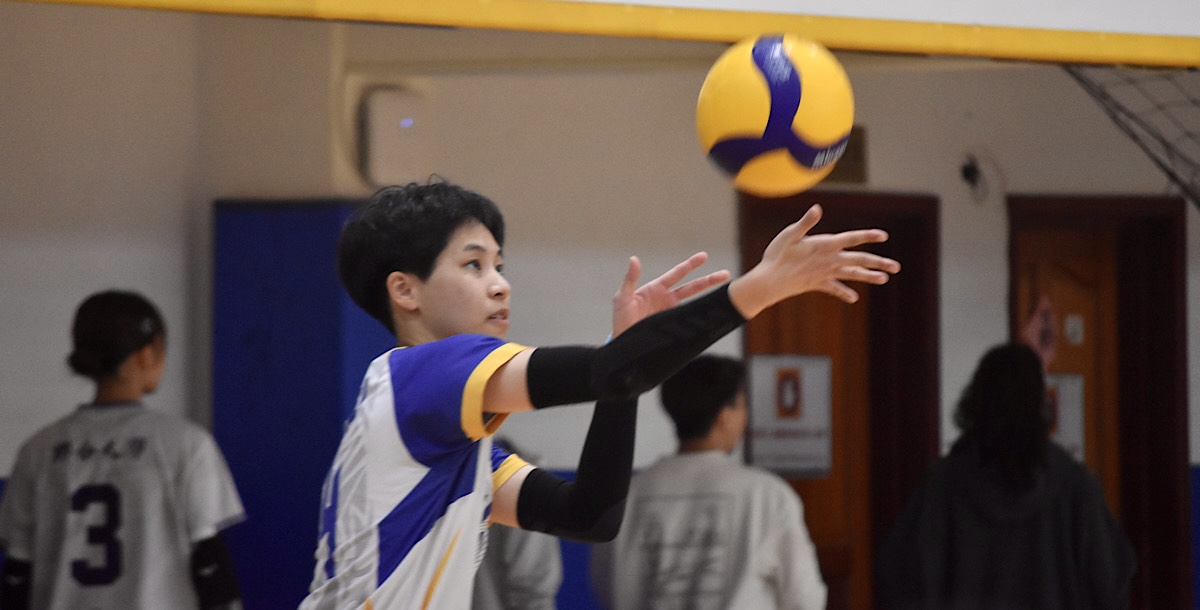 交大江家妤首局即展現驚人進攻火力。攝/蔡佩璇