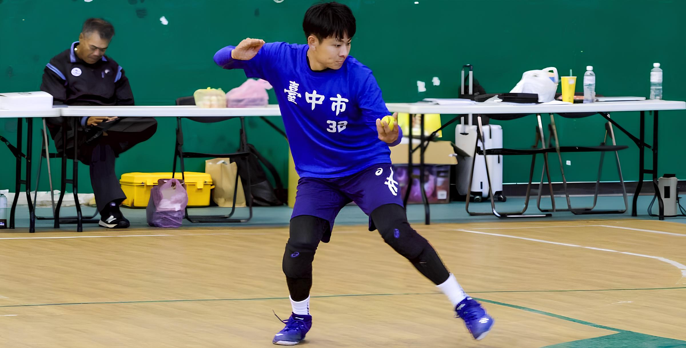 戴昱峰代表臺中市參賽，並入選五人制棒球中華培訓隊。攝/林庭羽