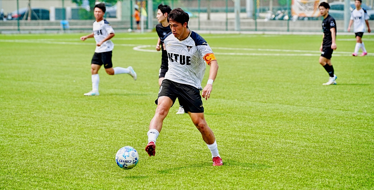 國北教隊長章哲揚串連攻防帶隊取勝。攝／施浚璿 (另開新視窗)