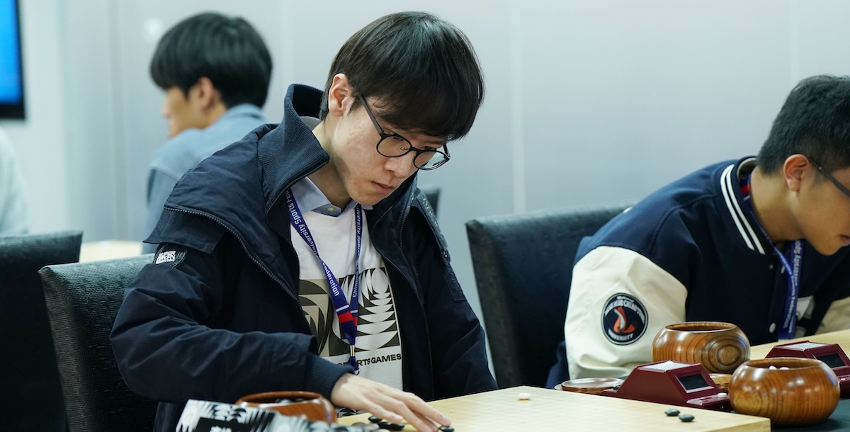 來自輔大目前職業七段的李維，為全場等級最高的選手。攝/大專體總