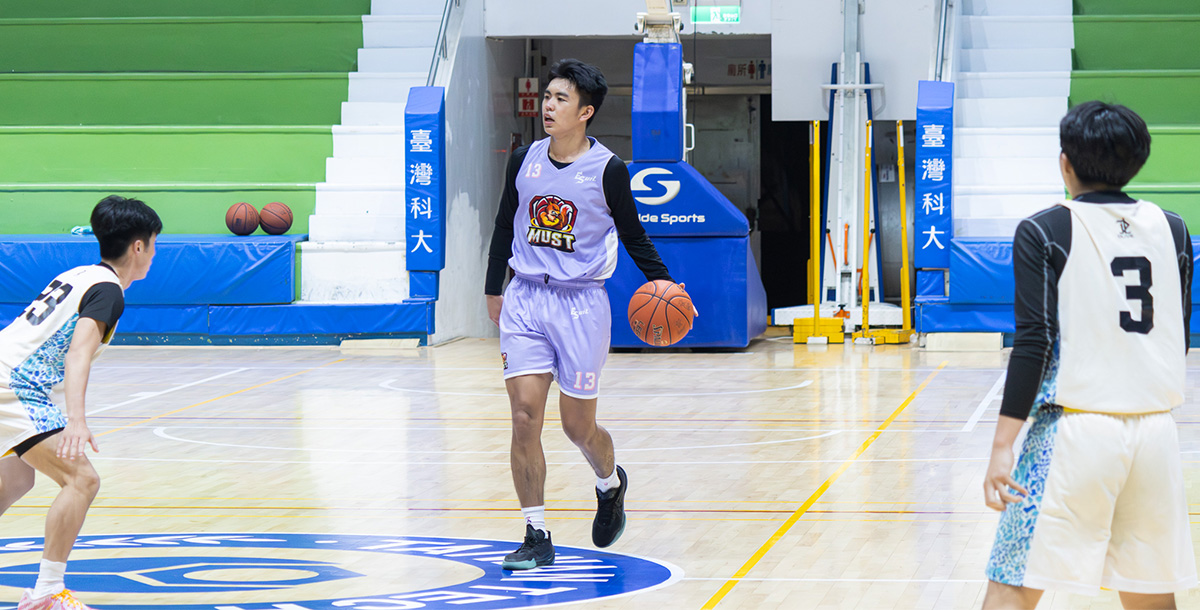 明新科大吳得震攻下全隊最高16分。攝/周依柔

