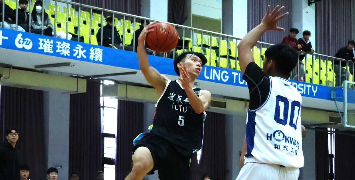 嶺東洪升昌單場28分外加4顆外線助球隊奪勝。攝/陳冠頡