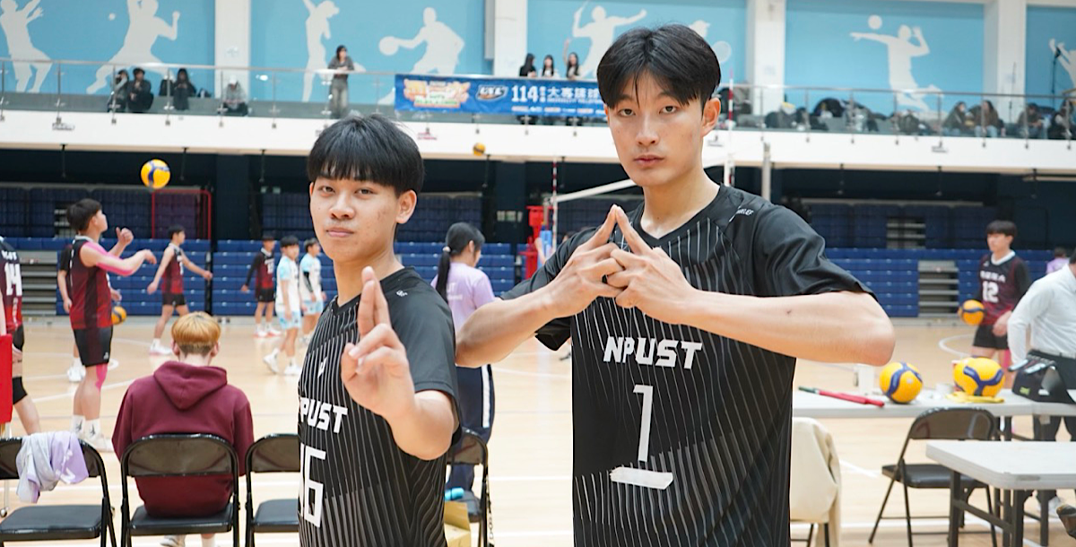 屏科大林彥儒(左)、程少崗(右)關鍵第五局皆有優異表現。攝/鄭筠穎 (另開新視窗)