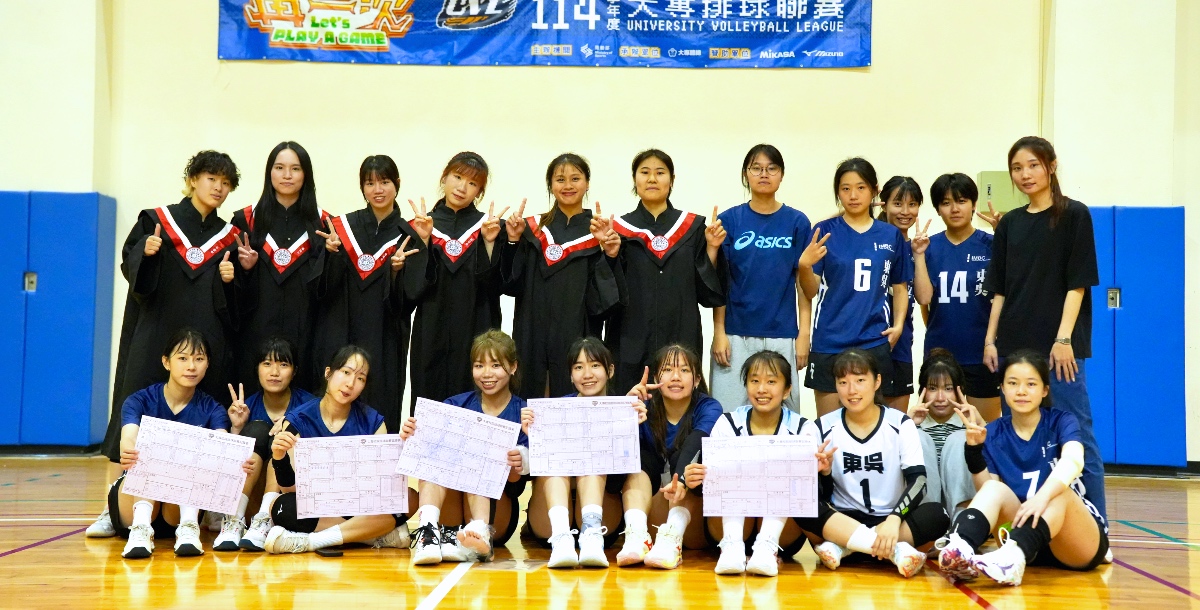 東吳複賽首日兩戰皆以直落三收勝。攝／施浚璿 (另開新視窗)